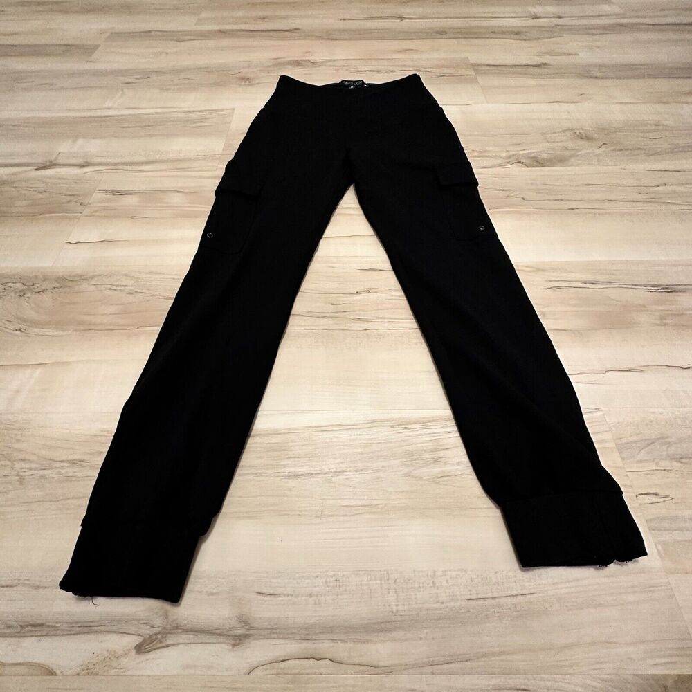 Rachel Zoe‎ Women M Pant Relaxed Fit Versatile Wear Cargo Jogger Black